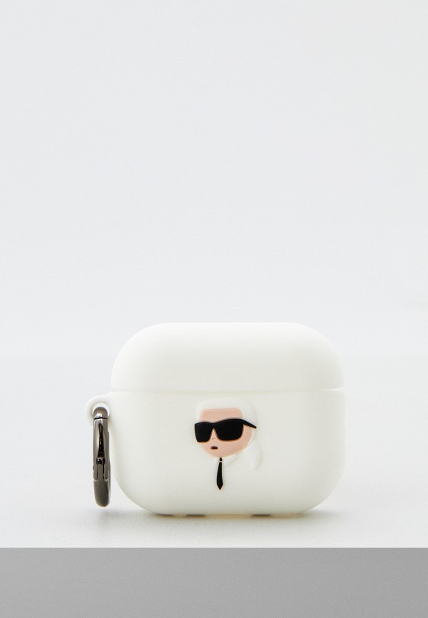 

Чехол для наушников Karl Lagerfeld, Белый, Airpods Pro 2 силиконовый Silicone