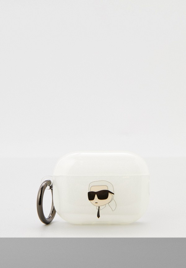 

Чехол для наушников Karl Lagerfeld, Белый, Airpods Pro 2 силиконовый TPU