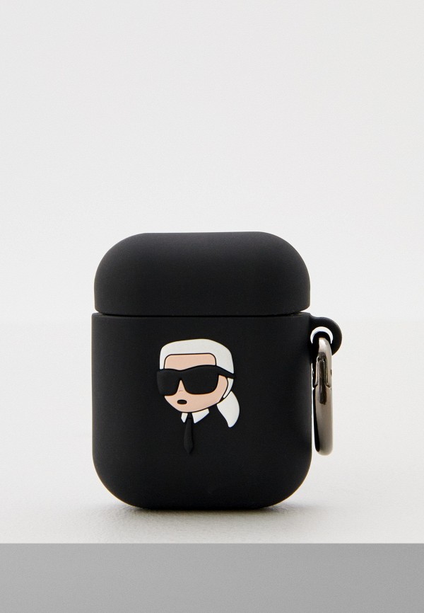 Чехол для наушников Karl Lagerfeld Airpods 1/2 силиконовый Silicone силиконовый защитный чехол для airpods светящийся в темноте светящийся противоударный защитный чехол для airpods 1 2 коробка для наушников a