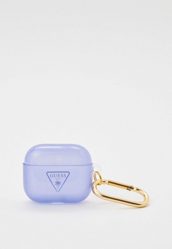 

Чехол для наушников Guess, Фиолетовый, Airpods 3 силиконовый TPU
