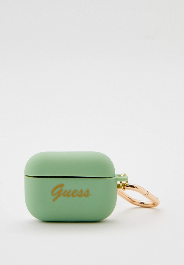 

Чехол для наушников Guess, Зеленый, Airpods Pro силиконовый Silicone