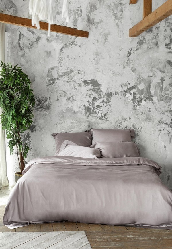 

Постельное белье 1,5-спальное Bellehome, Серый, Shiny Mist, тенсель-премиум