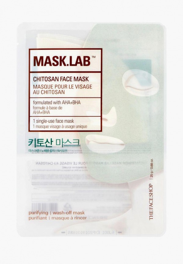 

Маска для лица Thefaceshop, MASK.LAB CHITOSAN FACE MASK, Белый