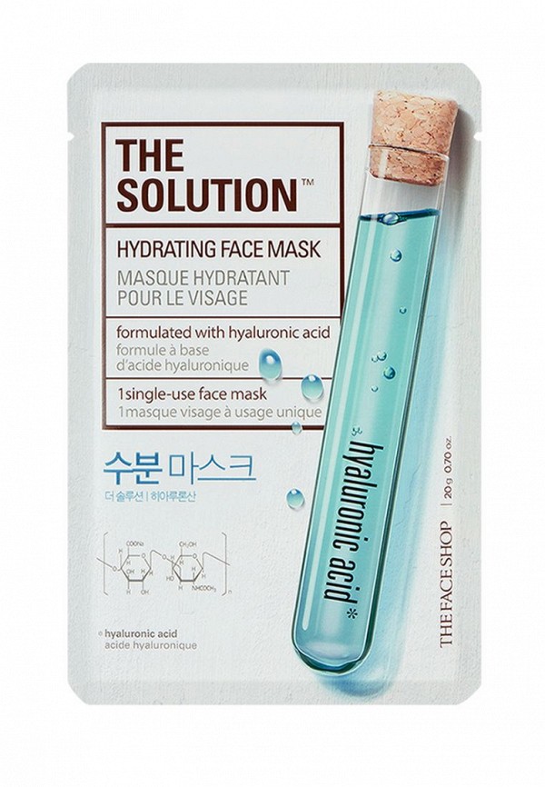 

Маска для лица Thefaceshop, Белый, THE SOLUTION HYDRATING FACE MASK