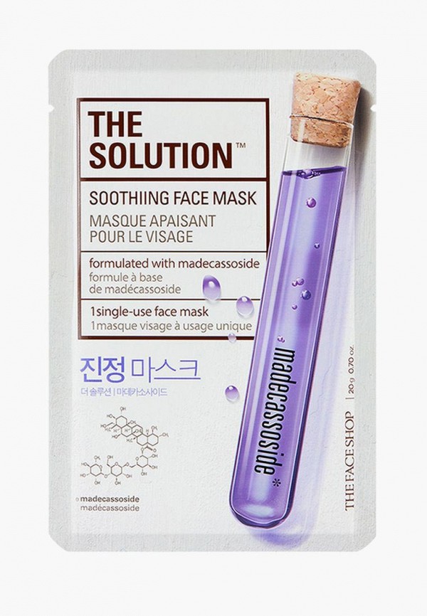 

Маска для лица Thefaceshop, Белый, THE SOLUTION SOOTHING FACE MASK