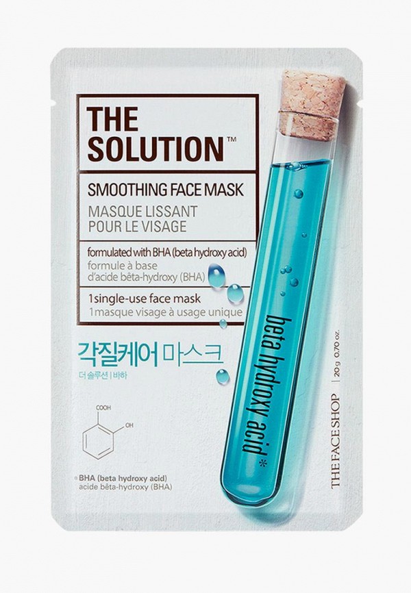 

Маска для лица Thefaceshop, THE SOLUTION SMOOTHING FACE MASK, Белый