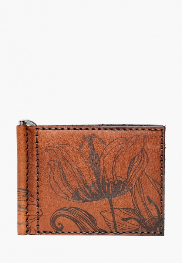 

Кошелек Franko, Коричневый, Nata flowers money clip