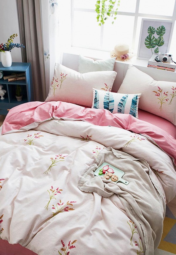 

Постельное белье Евро Bellehome, Иветта, Бежевый