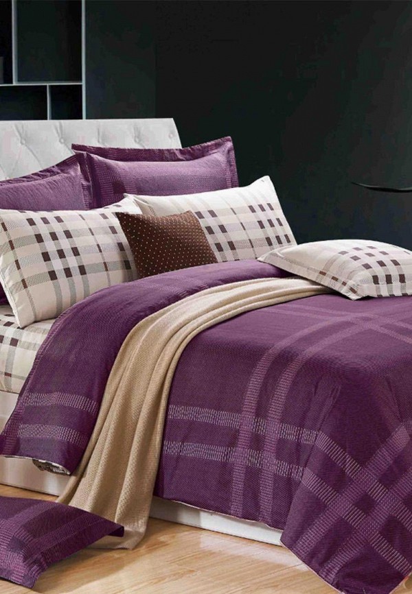 

Постельное белье Евро Cleo Home, Фиолетовый, Satin Luxe