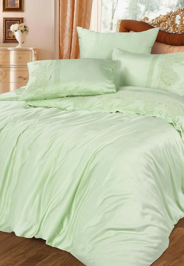 

Постельное белье Евро Cleo Home, Luxury modal Lace, Зеленый