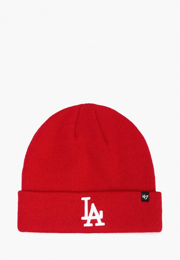 

Шапка 47 Brand, 47 RAISED CUFF KNIT LOS ANGELE, Красный