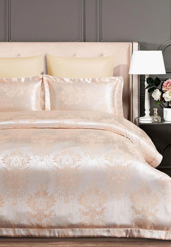 

Постельное белье Евро Arya home collection, Delores, Бежевый