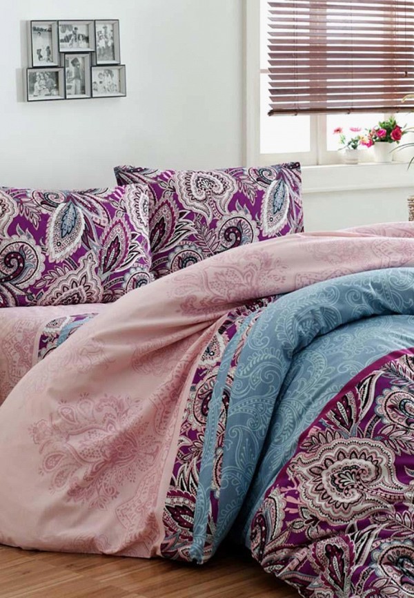 

Постельное белье Евро Arya home collection, Paisley, Фиолетовый