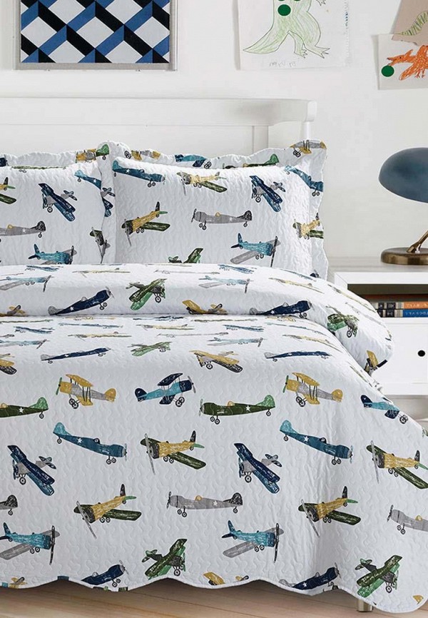 

Комплект с покрывалом Arya home collection, Planes, Белый