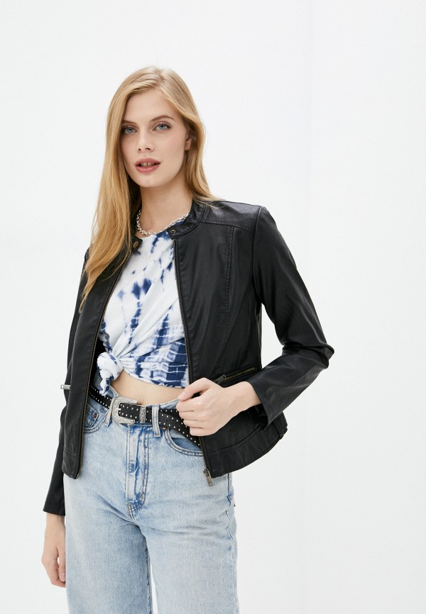 

Куртка кожаная Mavi, Черный, ZIP UP JACKET
