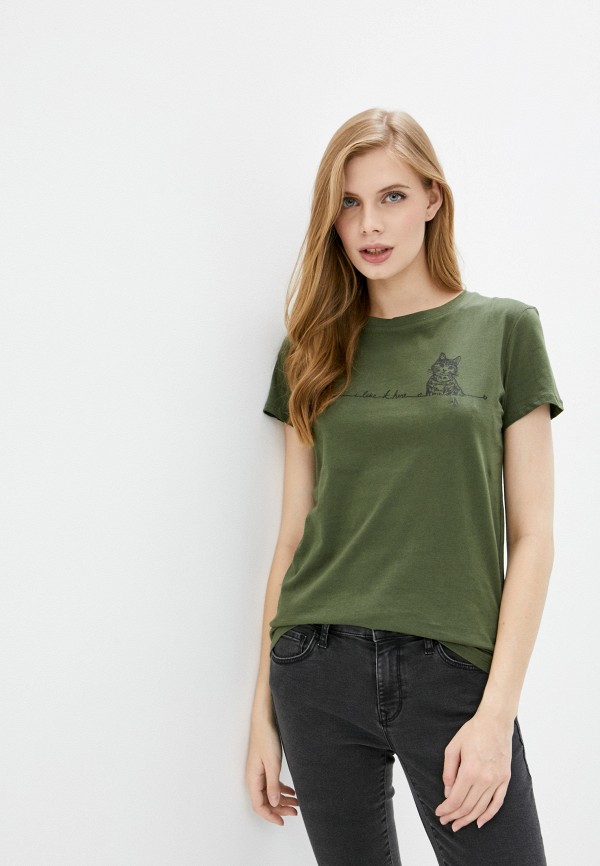

Футболка Mavi, Хаки, CAT PRINTED T-SHIRT