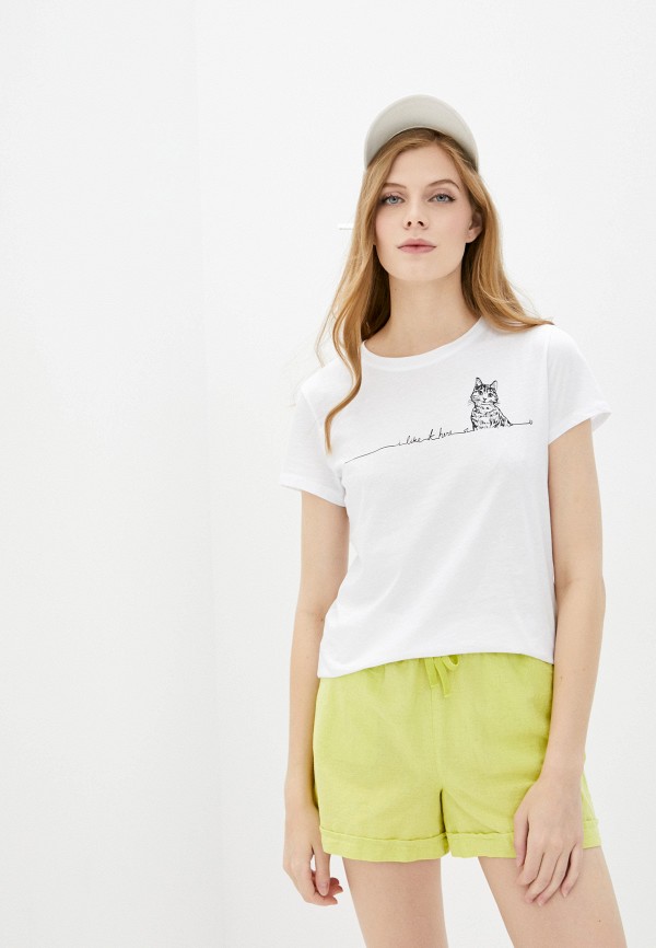 

Футболка Mavi, Белый, CAT PRINTED T-SHIRT