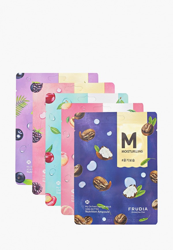 

Набор масок для лица Frudia, Прозрачный, тканевых «Наше лицо в наших руках», 5 шт