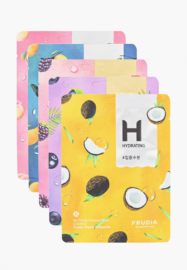 

Набор масок для лица Frudia, Прозрачный, тканевых «Возьми его сердце в свои руки», 5 шт