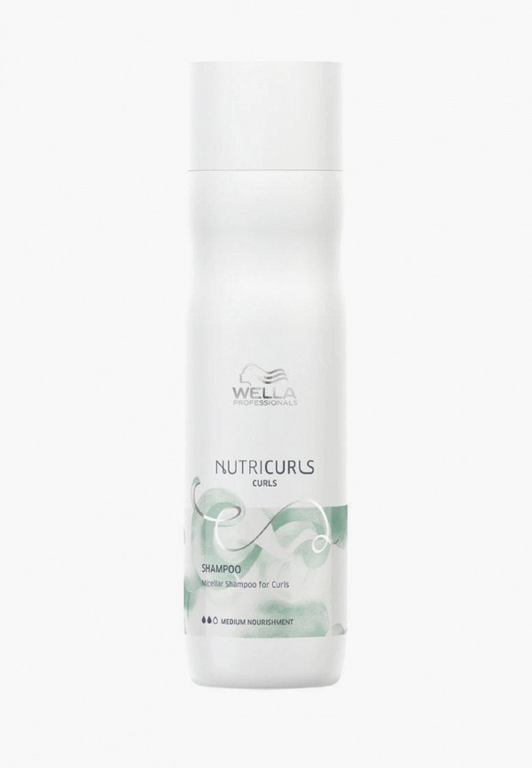 

Шампунь Wella Professionals, Белый, NUTRICURLS для кудрявых волос мицелярный, 250 мл