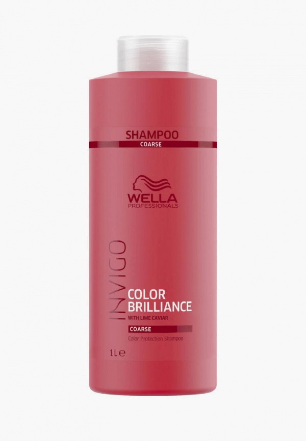 

Шампунь Wella Professionals, Белый, INVIGO COLOR BRILLIANCE для защиты цвета для жестких волос, 1000 мл