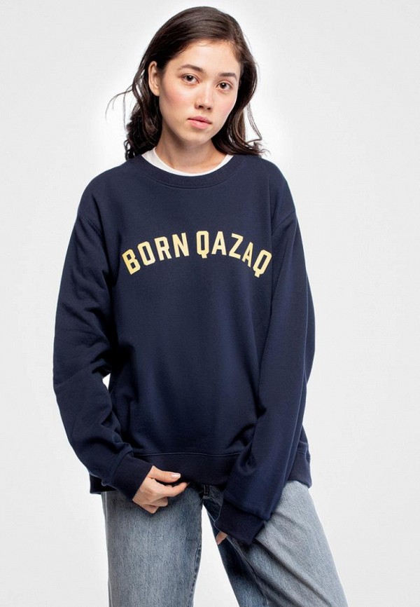 

Свитшот Qazaq Republic, Синий, Born Qazaq