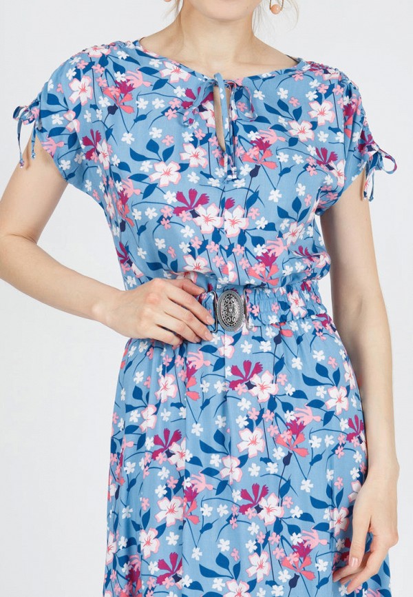 Платье Olivegrey голубой, размер 46, фото 4