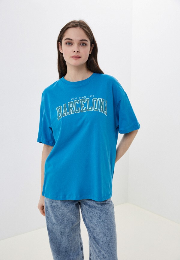 

Футболка Mavi, Голубой, SHORT SLEEVE TOP
