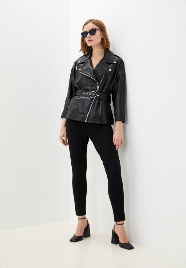 фото Куртка кожаная снежная королева