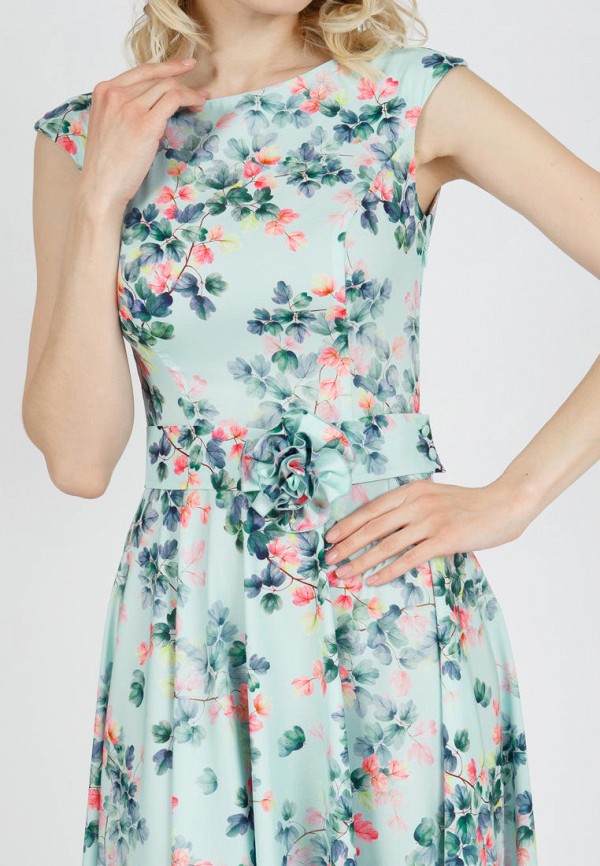 Платье Olivegrey зеленый, размер 46, фото 4