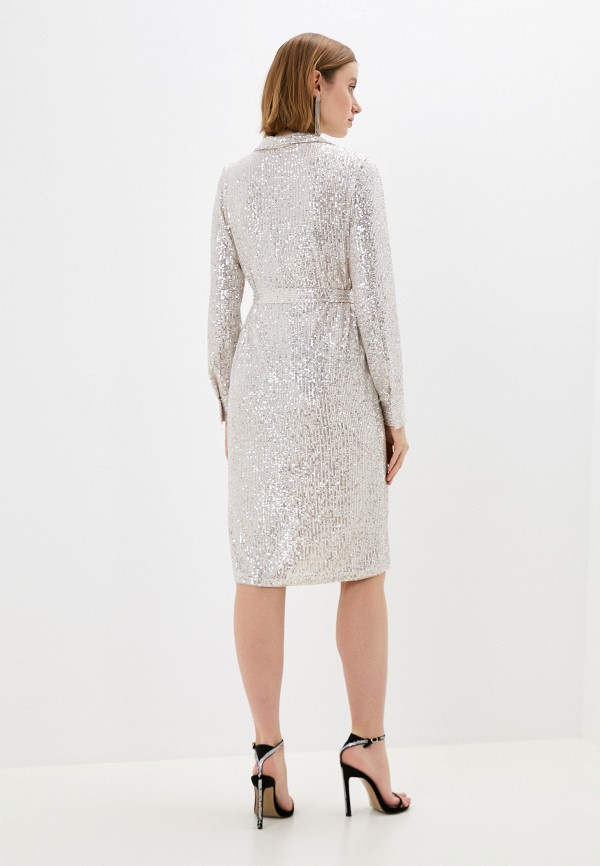 Платье Vera Moni серебряный, размер 48, фото 3
