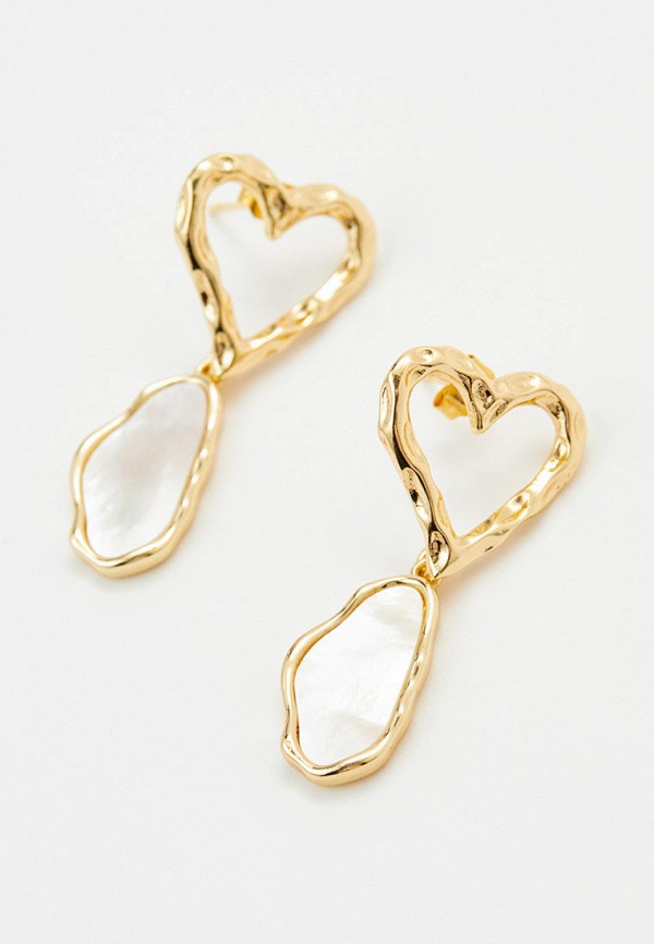 

Серьги Stone Philosophy, Разноцветный, Melted pearl, с покрытием позолотой 18К