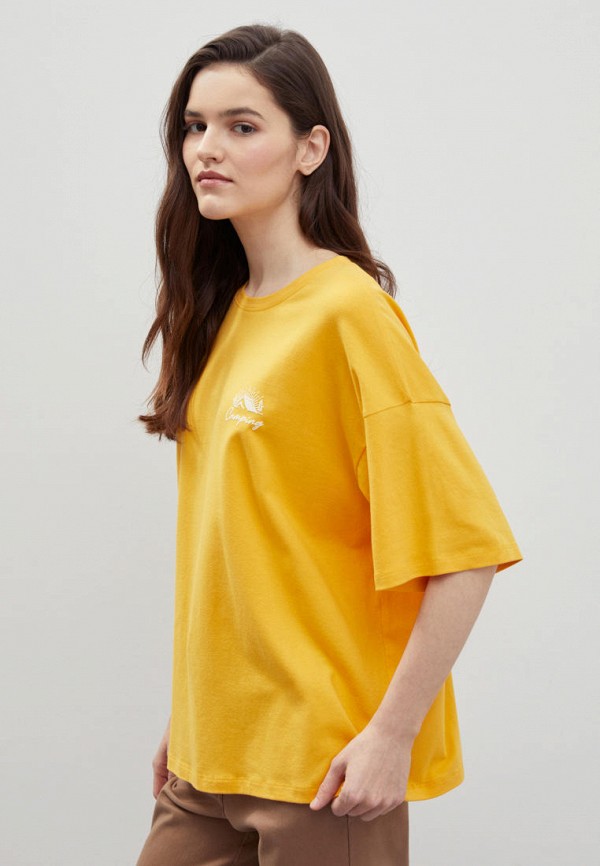 Футболка Finn Flare желтый, размер 42, фото 4