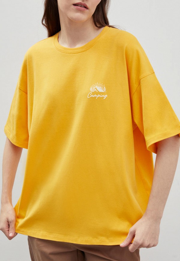 Футболка Finn Flare желтый, размер 42, фото 5