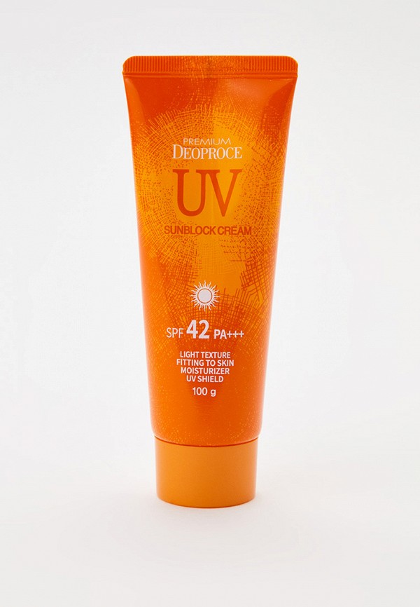 Крем солнцезащитный Deoproce UV SUNBLOCK, SPF 42, 100 мл.