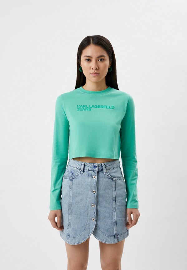 

Лонгслив Karl Lagerfeld Jeans, Зеленый