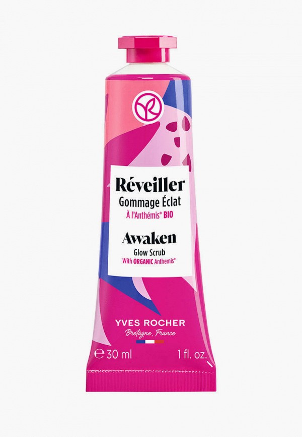 

Скраб для лица Yves Rocher, Розовый, с ромашкой римской БИО, 30 мл