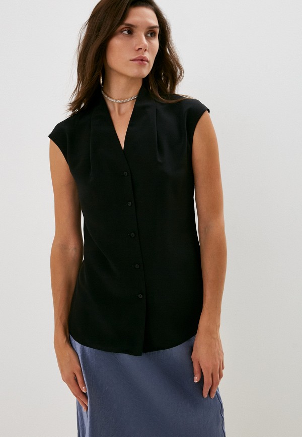 Блуза Vassa&amp;Co. Vassa&amp;Co. черного цвета