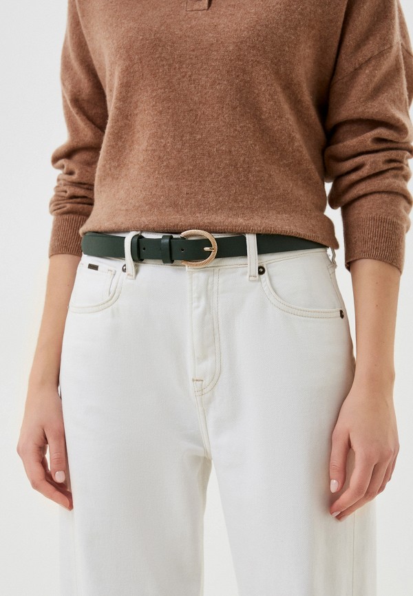 Ремень Silver Fish зеленый, размер 110, фото 3