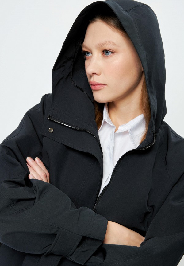 Плащ Zarina черный, размер 42, фото 5