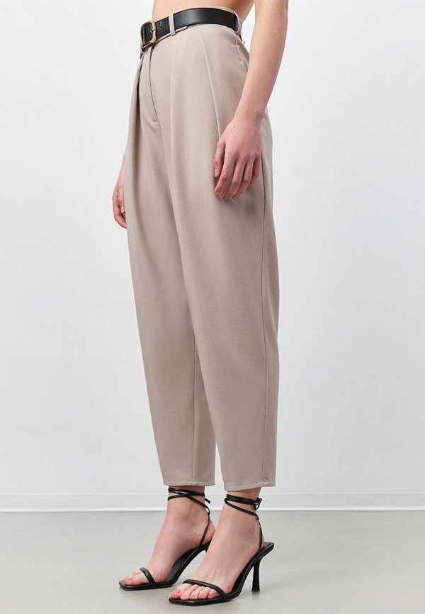 Брюки Anna Pekun бежевый, размер 40, фото 2