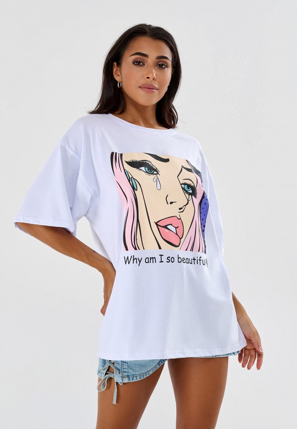 

Футболка Bona Fide, Белый, OVERSIZE T-shirt