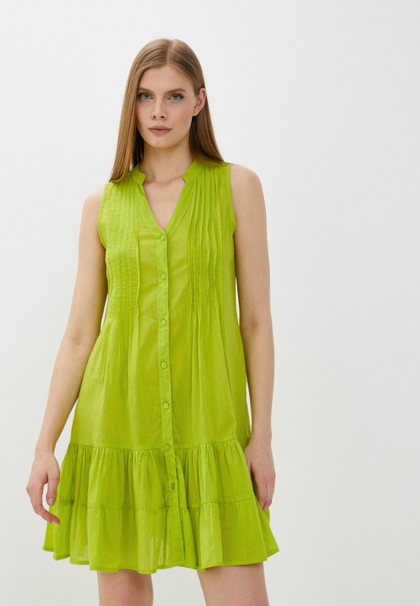 Платье пляжное Fabretti зеленый  MP002XW00ZJO