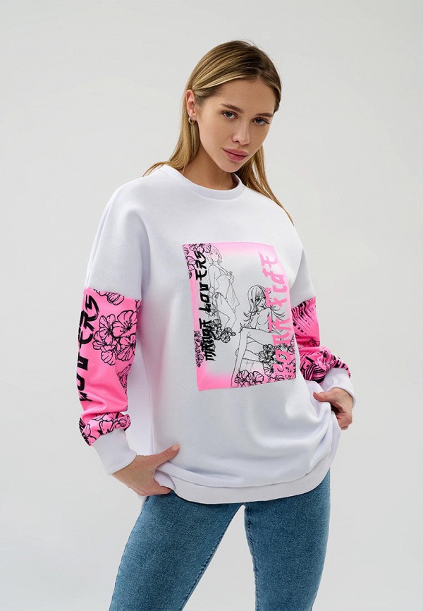 

Свитшот Bona Fide, Белый, PIC-shirt "Anime" с начёсом