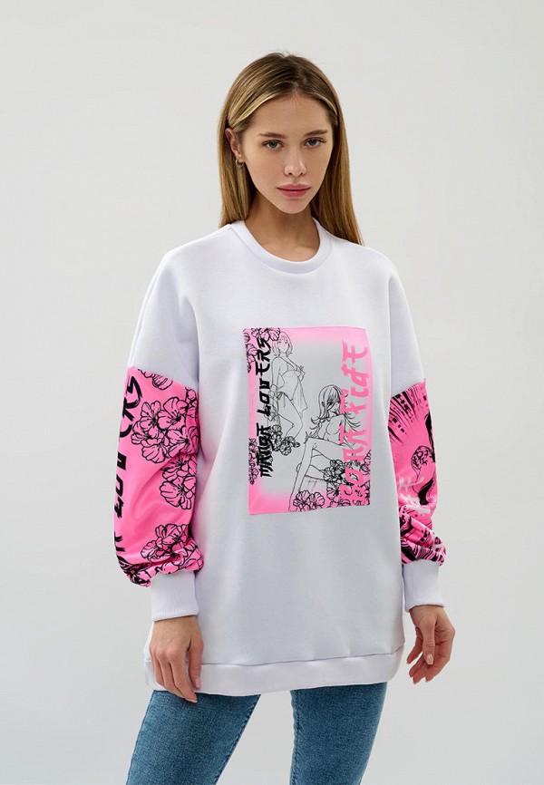 Свитшот Bona Fide белый, размер 46, фото 4