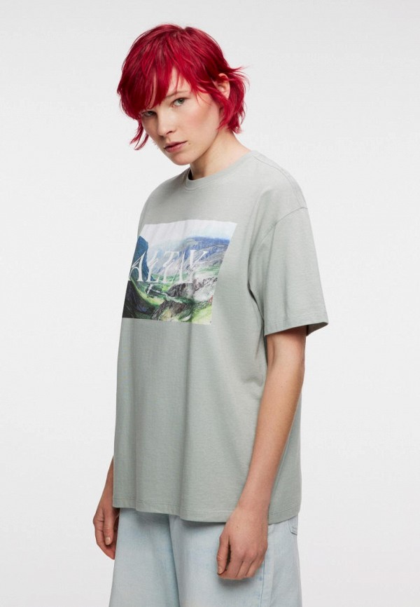 Футболка Befree зеленый, размер 42, фото 4