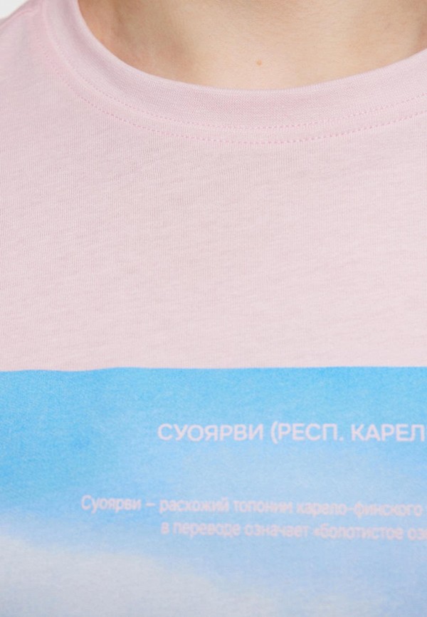 Футболка Befree розовый, размер 42, фото 6