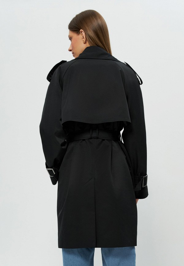 Плащ Zarina черный, размер 50, фото 3