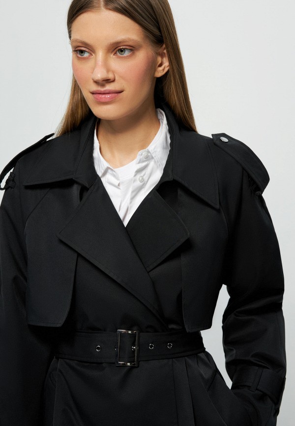 Плащ Zarina черный, размер 50, фото 5