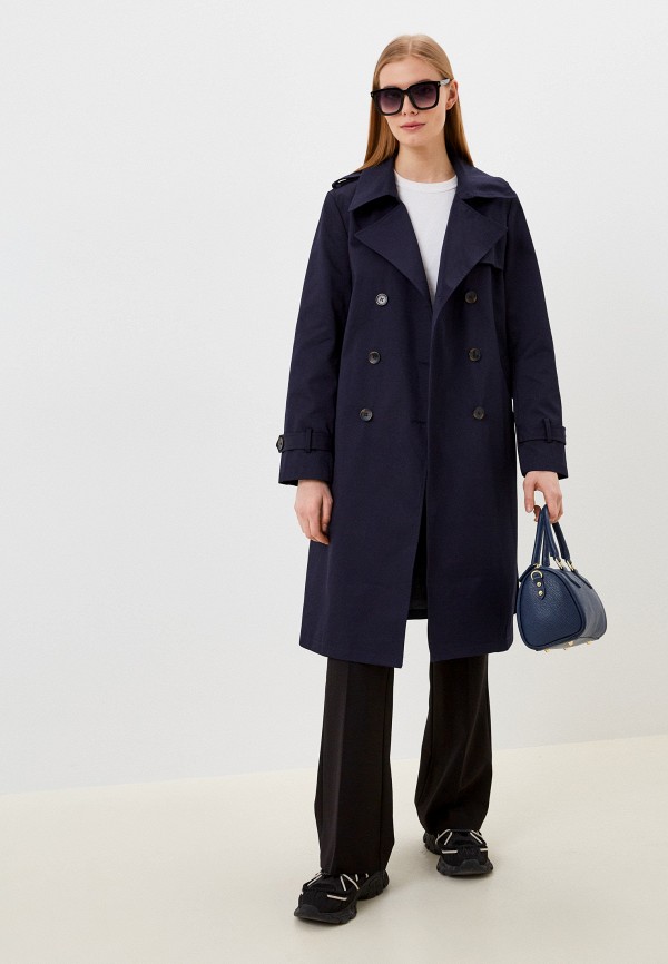 Плащ Vittoria Vicci синий, размер 46, фото 2